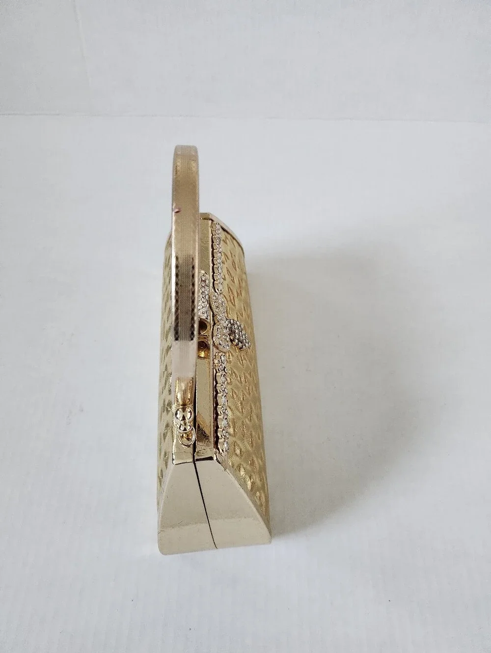 Gold Crystal-Embellished Women’s Evening Handbag